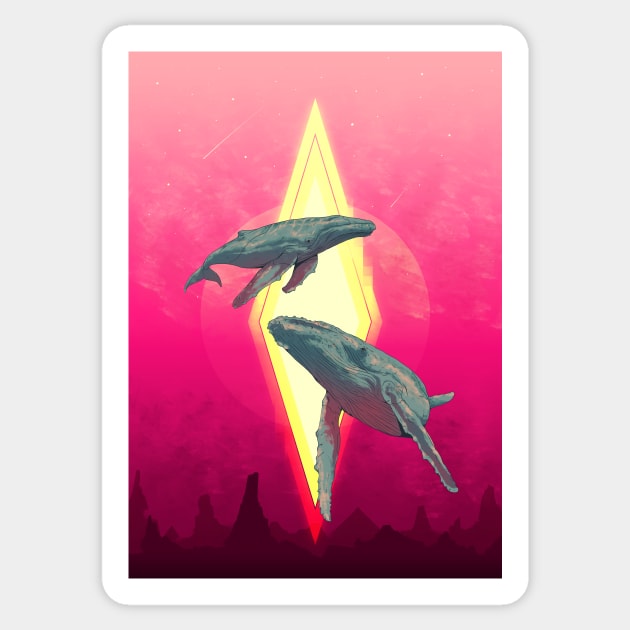 BIG WHALES Sticker by DOSER